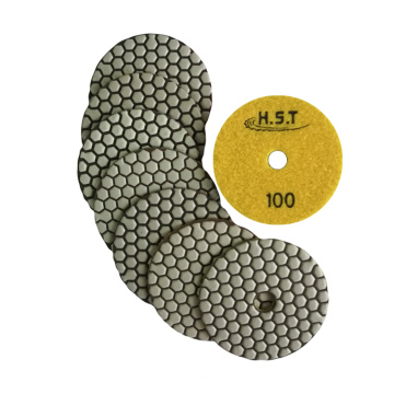 4" Diamond Resin Granite Marble Ceramic Honeycomb floor Polishing Pad for  buffing